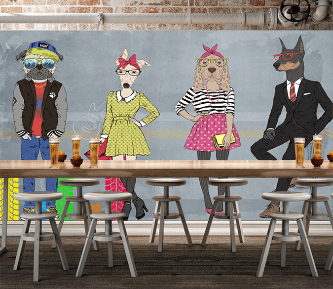 3D Dog Head 157 Wallpaper AJ Wallpaper 