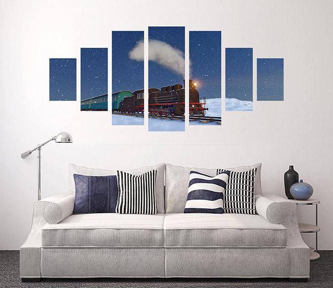 3D Train Launch 128 Unframed Print Wallpaper Wallpaper AJ Wallpaper 