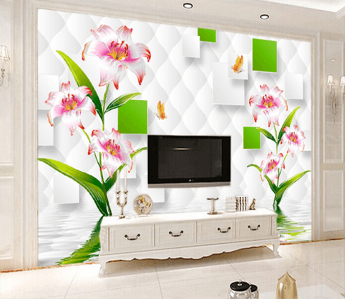 3D Blooming Butterfly 519 Wallpaper AJ Wallpaper 