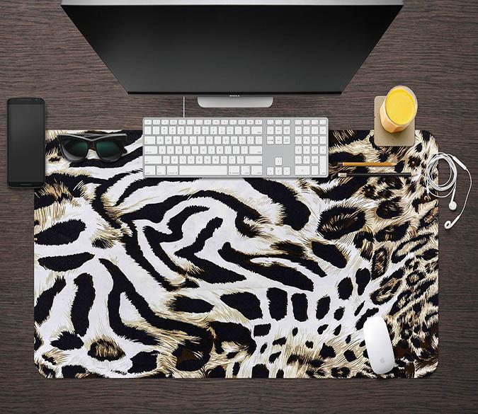 3D Leopard Grain 137 Desk Mat Mat AJ Creativity Home 
