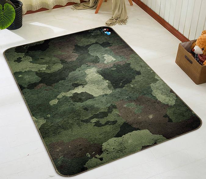 3D Green Cloth 101 Non Slip Rug Mat Mat AJ Creativity Home 