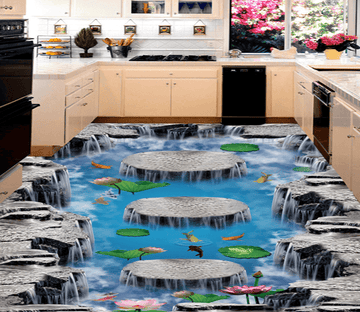 3D Stone Pile 202 Floor Mural Wallpaper AJ Wallpaper 2 
