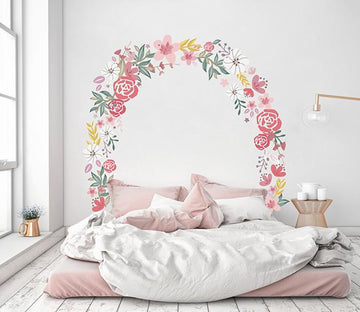 3D Powder Wreath 251 Wall Stickers Wallpaper AJ Wallpaper 