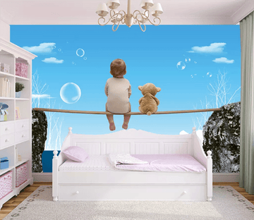 3D Rope Kid Bubble 1368 Wallpaper AJ Wallpaper 2 