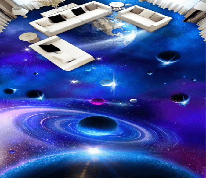 3D Starry Sky 025 Floor Mural Wallpaper AJ Wallpaper 2 