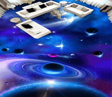 3D Starry Sky 025 Floor Mural Wallpaper AJ Wallpaper 2 
