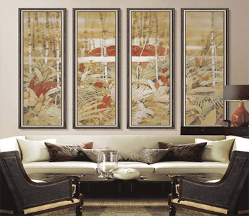 3D Painting Red Leaves 1017 Wallpaper AJ Wallpaper 2 