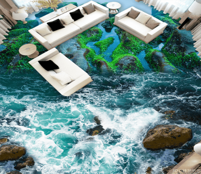 3D Island 048 Floor Mural Wallpaper AJ Wallpaper 2 