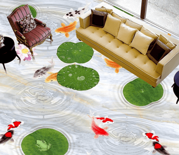 3D Small Goldfishn 129 Floor Mural Wallpaper AJ Wallpaper 2 