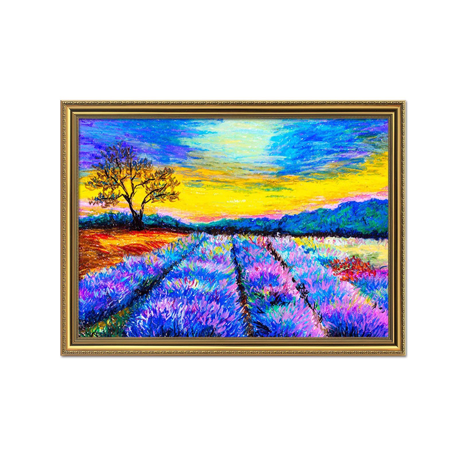 3D Evening Flowers 187 Fake Framed Print Painting Wallpaper AJ Creativity Home 