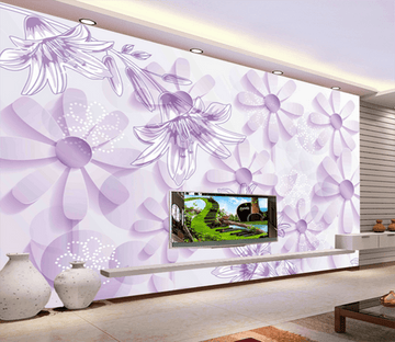3D Doodle Flowers 348 Wallpaper AJ Wallpaper 