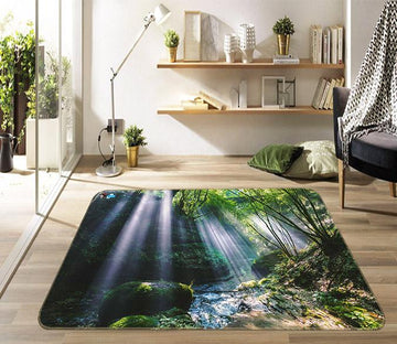 3D Moss River 696 Non Slip Rug Mat Mat AJ Creativity Home 