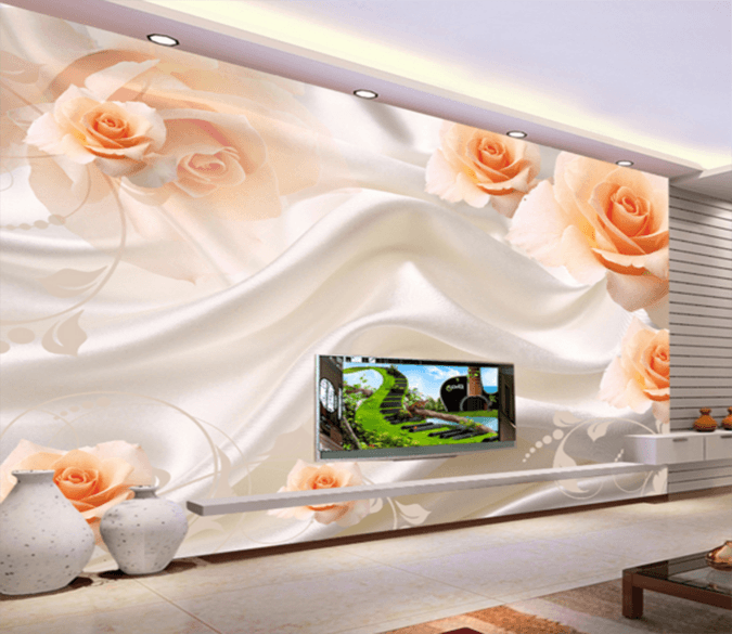 3D Silk Rose 229 Wallpaper AJ Wallpaper 
