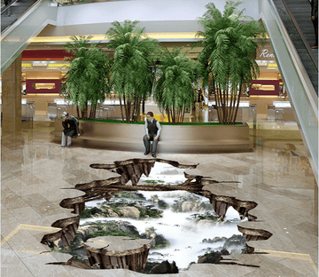 3D Mountains 159 Floor Mural Wallpaper AJ Wallpaper 2 