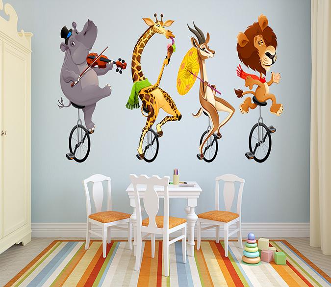 3D Unilateral Animal 033 Wall Stickers Wallpaper AJ Wallpaper 