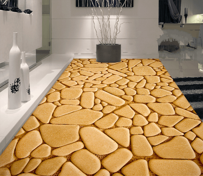 3D Flat Stone 174 Floor Mural Wallpaper AJ Wallpaper 2 