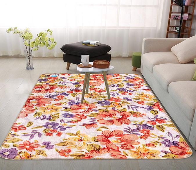 3D Big Safflower 001 Non Slip Rug Mat Mat AJ Creativity Home 