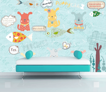 3D Cute Color Dog 1248 Wallpaper AJ Wallpaper 2 