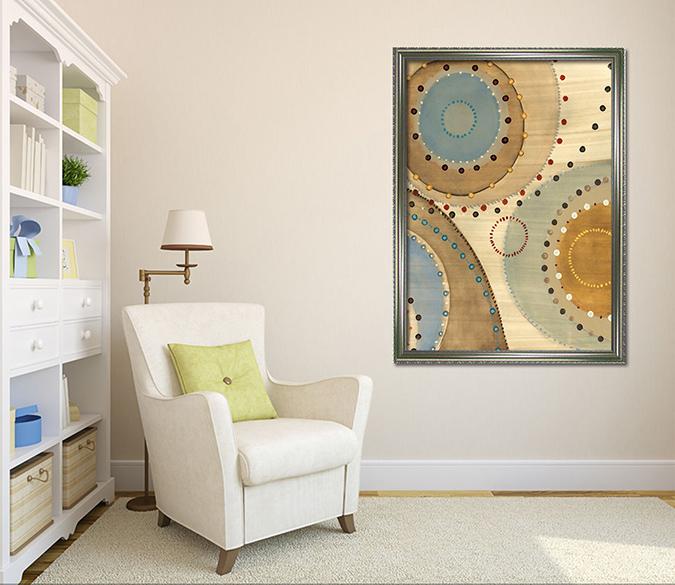 3D Dot Painting 116 Fake Framed Print Painting Wallpaper AJ Creativity Home 