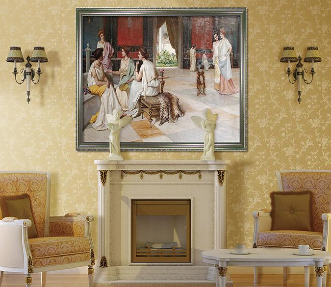 3D A Show 124 Fake Framed Print Painting Wallpaper AJ Creativity Home 