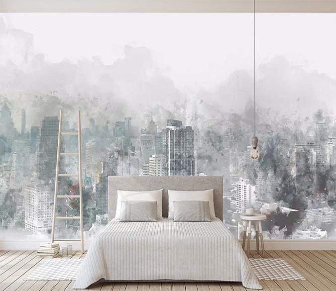 3D Hazy City 109 Wallpaper AJ Wallpaper 