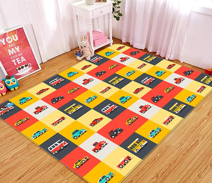 3D Color Car 006 Non Slip Rug Mat Mat AJ Creativity Home 