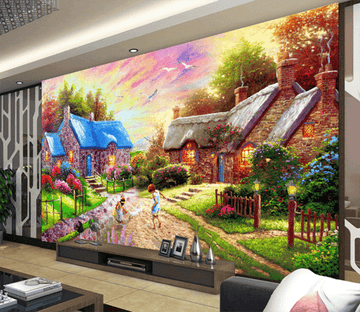 3D Small Yard 367 Wallpaper AJ Wallpaper 