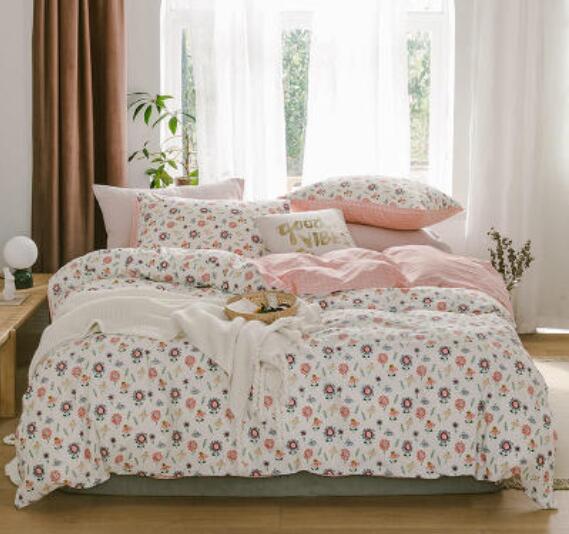 3D Pink Floral 30034 Bed Pillowcases Quilt
