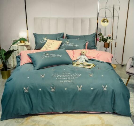 3D Light Stone Blue 40349 Bed Pillowcases Quilt
