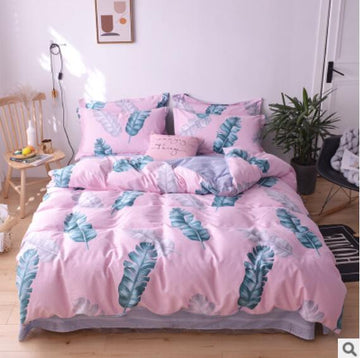 3D Banana Leaf 30350 Bed Pillowcases Quilt