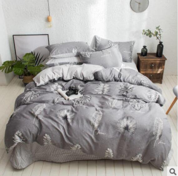 3D Gray 17099 Bed Pillowcases Quilt
