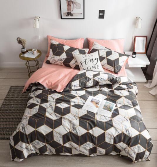 3D Black And White Cube 15128 Bed Pillowcases Quilt