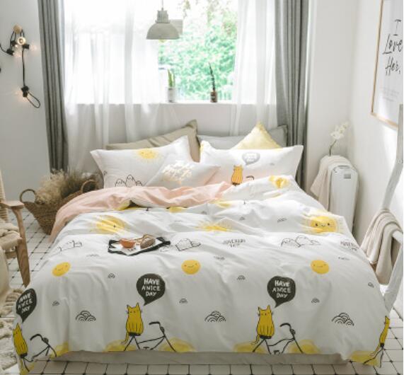 3D Yellow Sun 15204 Bed Pillowcases Quilt