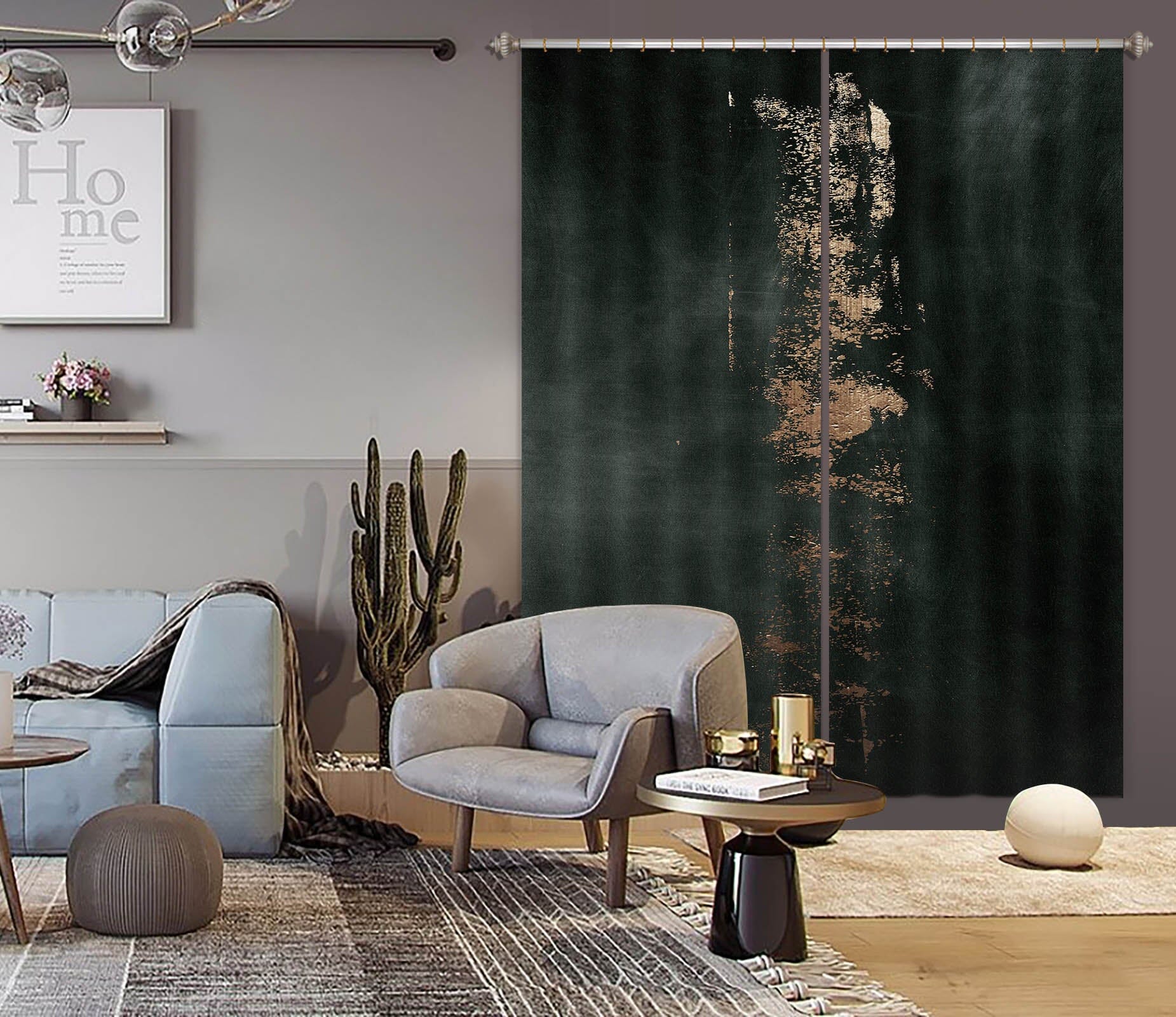 3D Fata Morgana 1043 Boris Draschoff Curtain Curtains Drapes Curtains AJ Creativity Home 