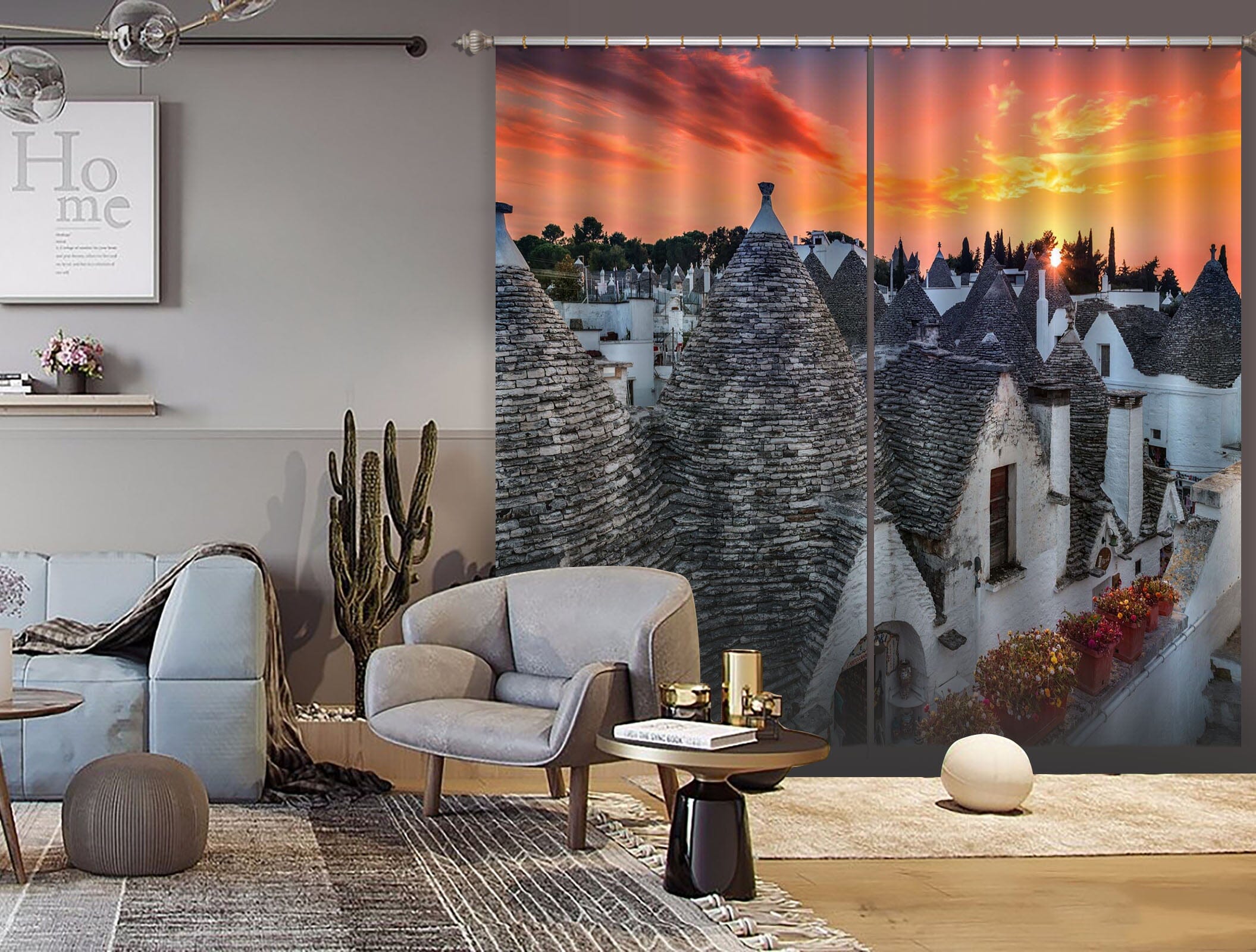 3D Cold City 171 Marco Carmassi Curtain Curtains Drapes Curtains AJ Creativity Home 