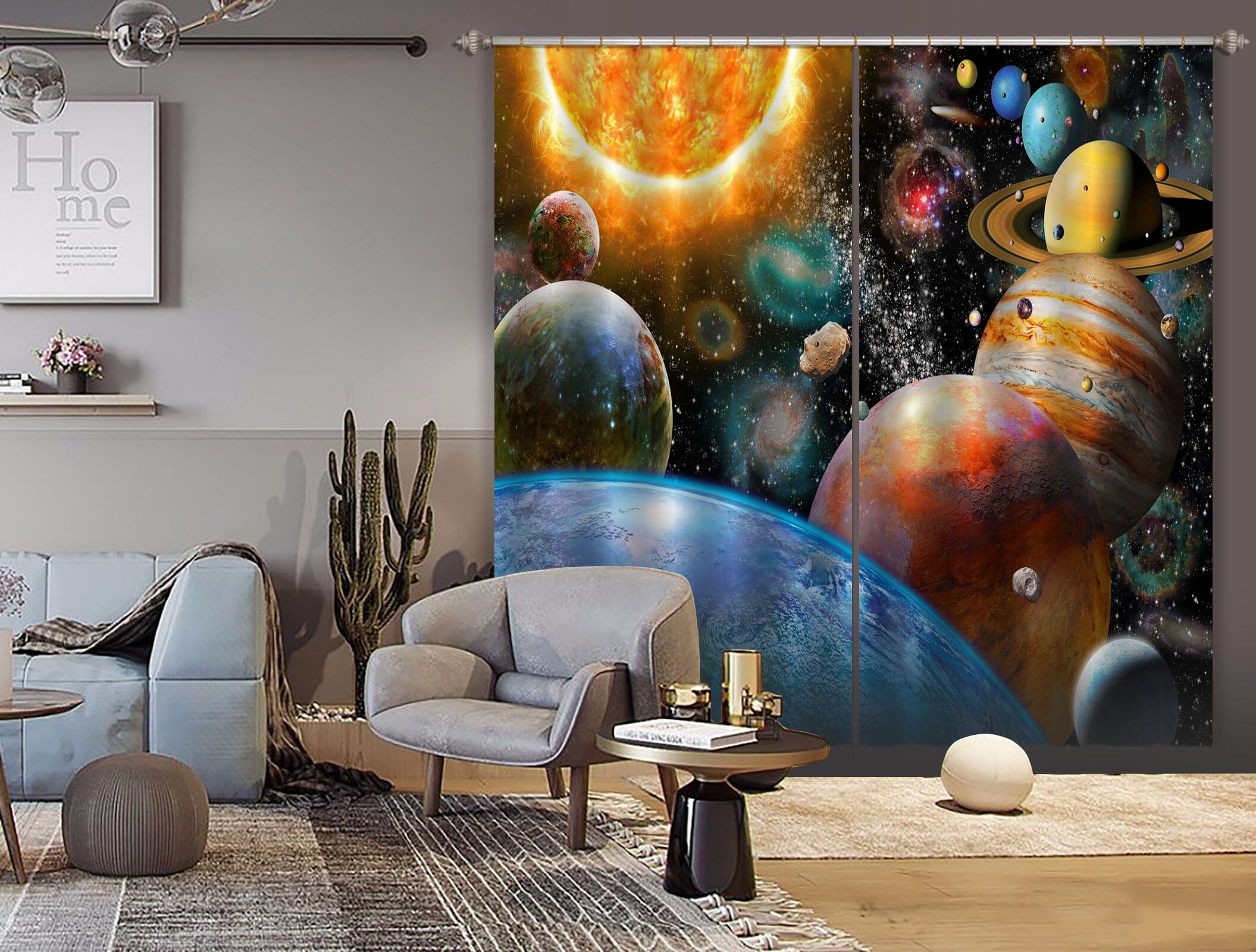 3D Space Odyssey 045 Adrian Chesterman Curtain Curtains Drapes Curtains AJ Creativity Home 