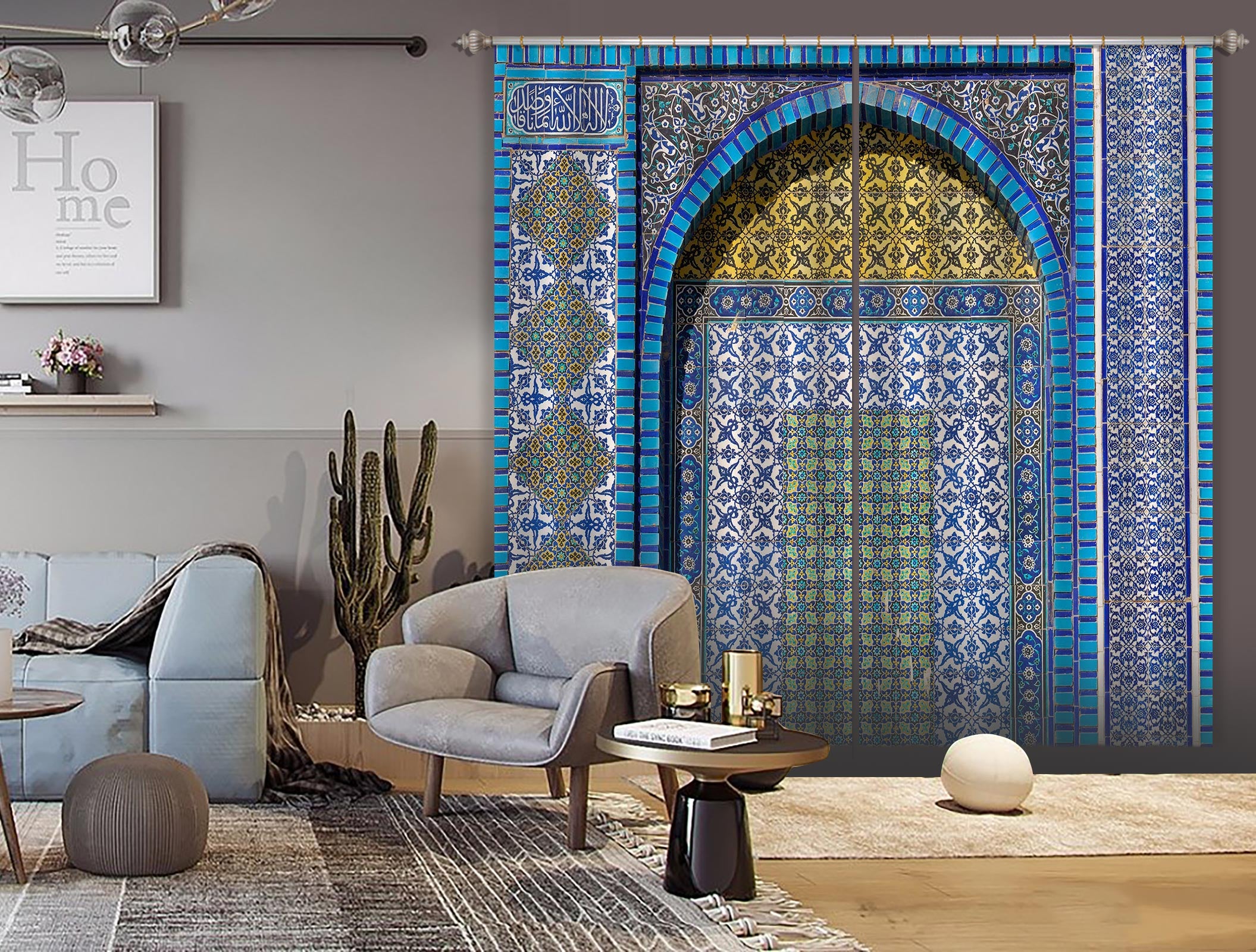 3D Traditional Pattern 077 Assaf Frank Curtain Curtains Drapes