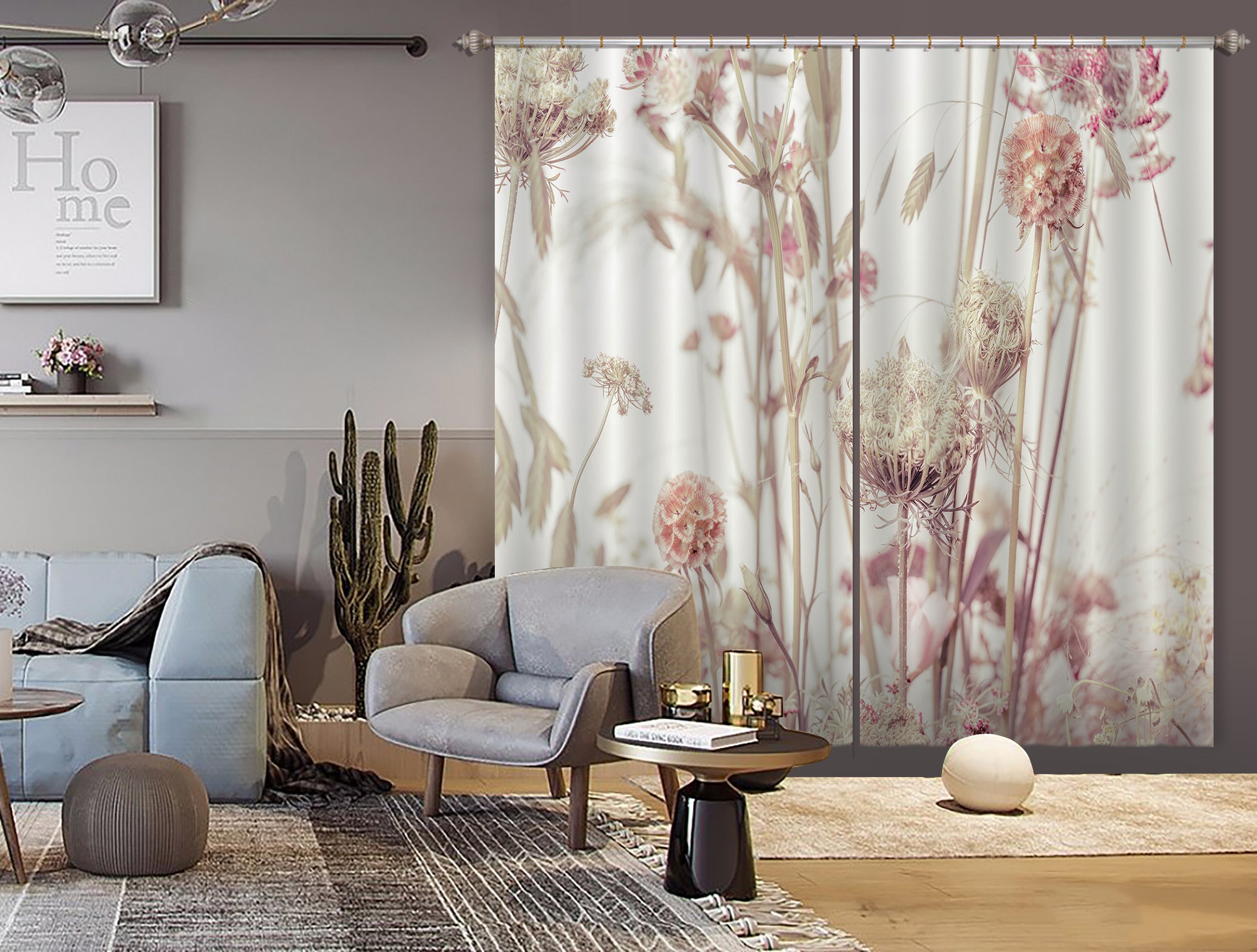 3D Flower Petals 6570 Assaf Frank Curtain Curtains Drapes