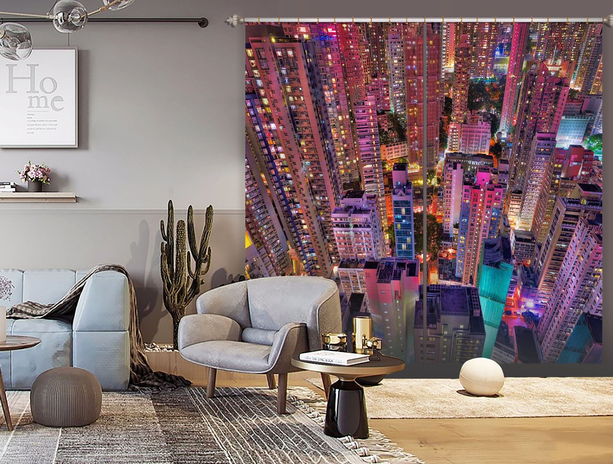 3D Pink Light 200 Marco Carmassi Curtain Curtains Drapes Curtains AJ Creativity Home 