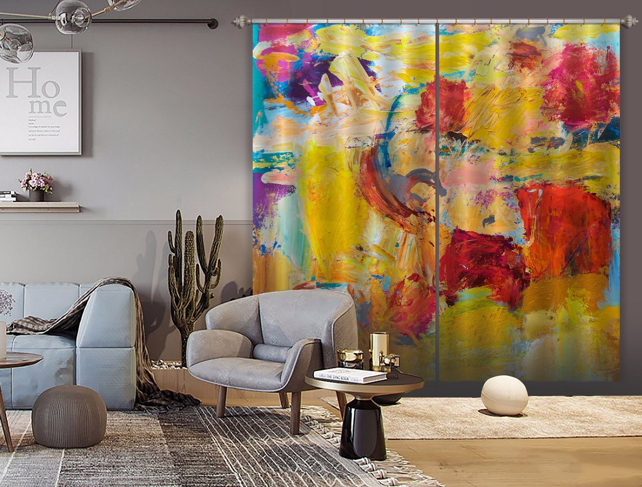 3D Abstract Art 239 Allan P. Friedlander Curtain Curtains Drapes Curtains AJ Creativity Home 