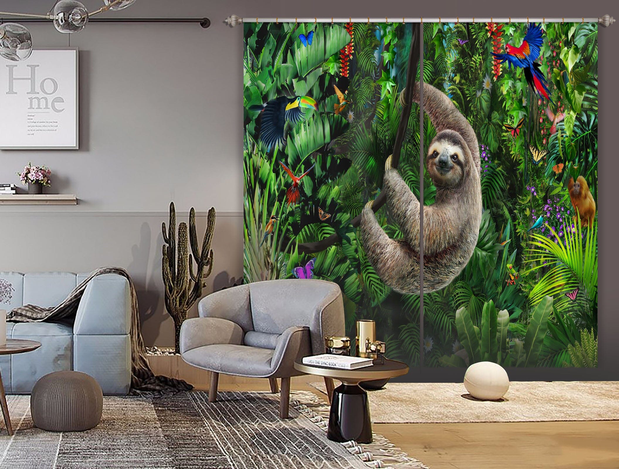 3D Koala 067 Adrian Chesterman Curtain Curtains Drapes Curtains AJ Creativity Home 