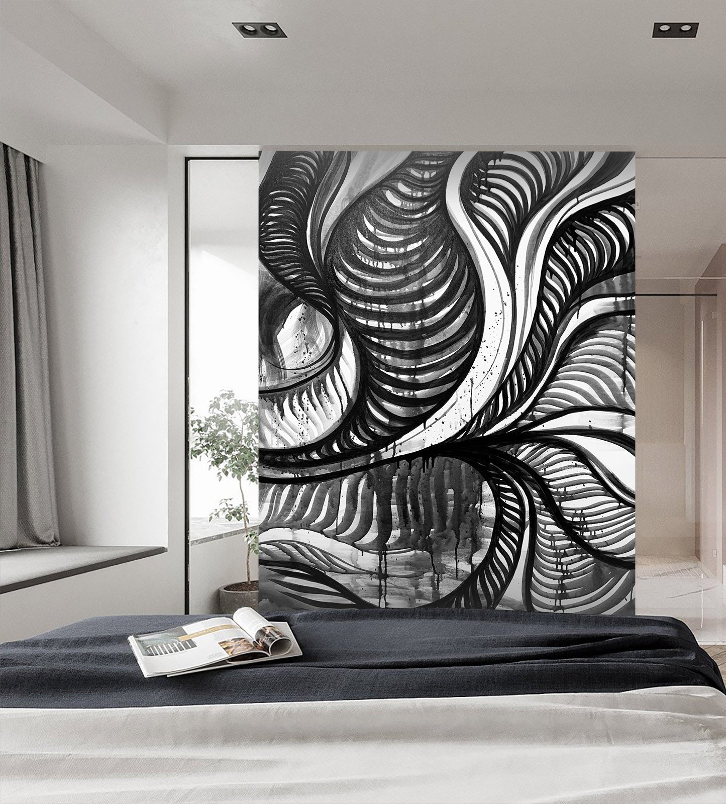 3D Line Drawing 1284 Jacqueline Reynoso Wall Mural Wall Murals