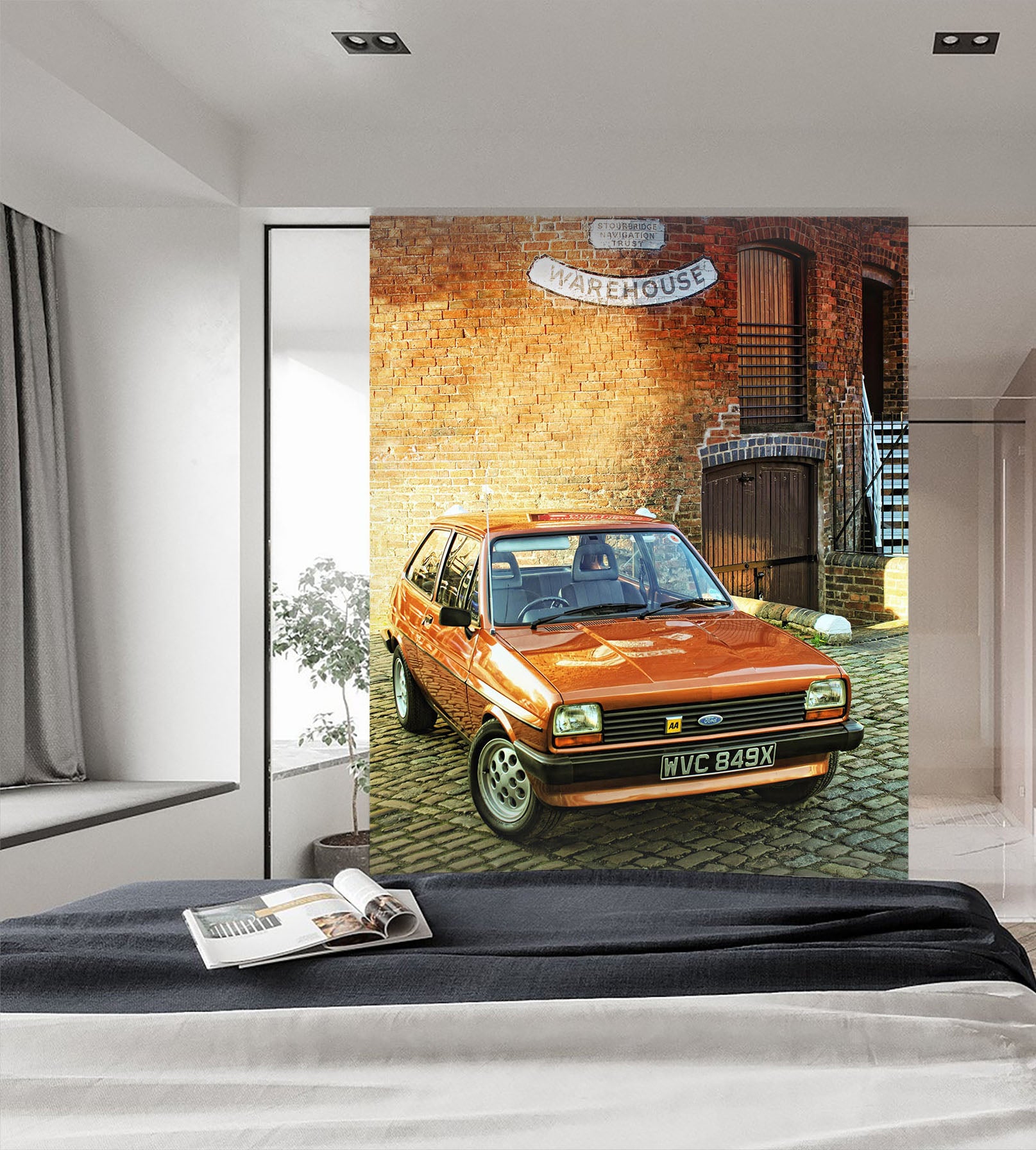 3D Brick Wall Car 432 Vehicle Wall Murals