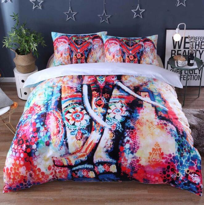 3D Colored Elephant Tusks 5072 Bed Pillowcases Quilt