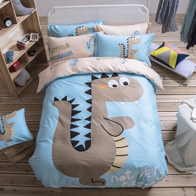 3D Cartoon Dinosaur 7131 Bed Pillowcases Quilt