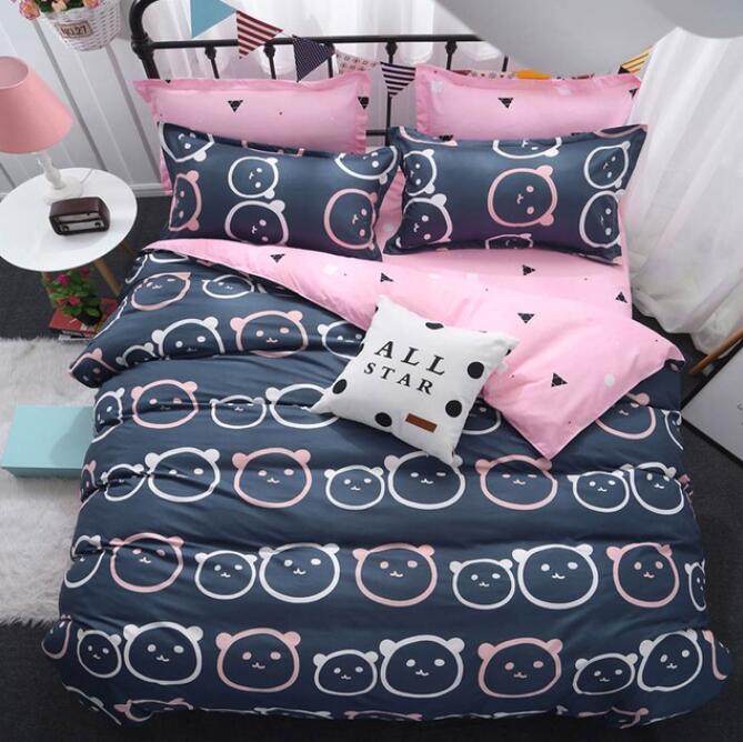 3D Cartoon Bear Head 7060 Bed Pillowcases Quilt