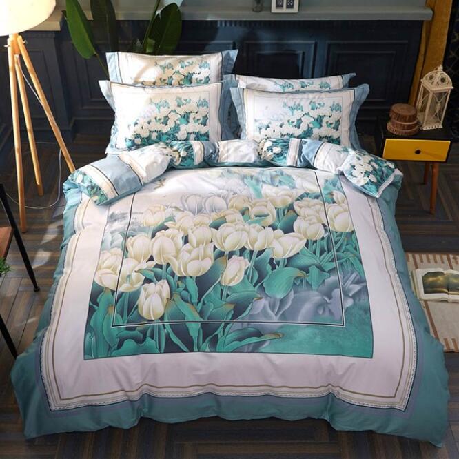 3D White Flower Bush 5044 Bed Pillowcases Quilt