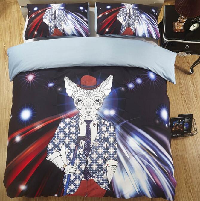 3D Hairless Cat 6171 Bed Pillowcases Quilt