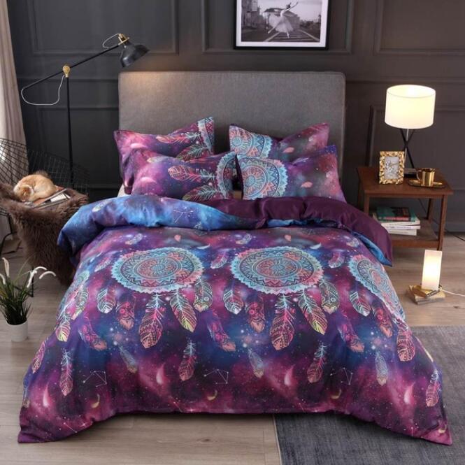 3D Purple Dream Catcher 5129 Bed Pillowcases Quilt