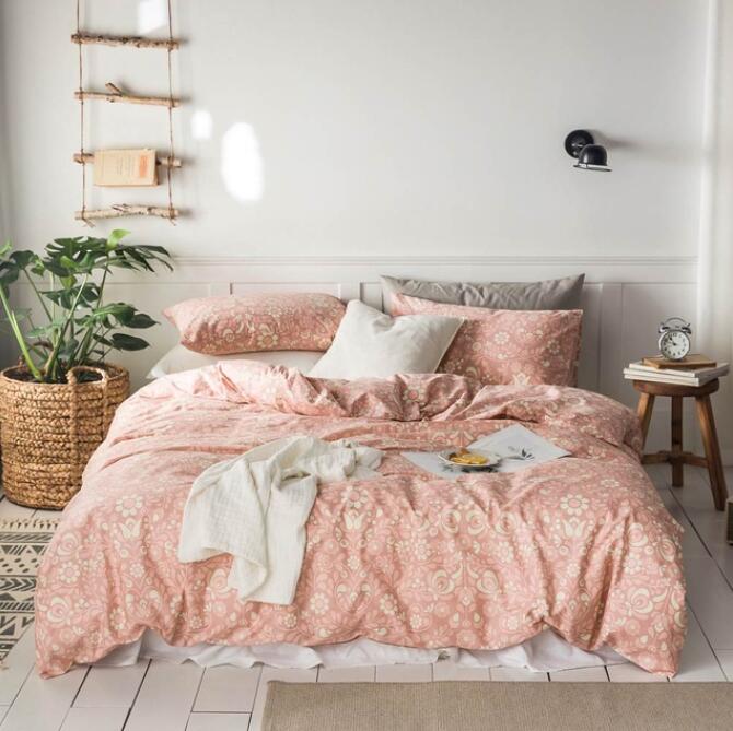 3D Flesh Pink 7031 Bed Pillowcases Quilt